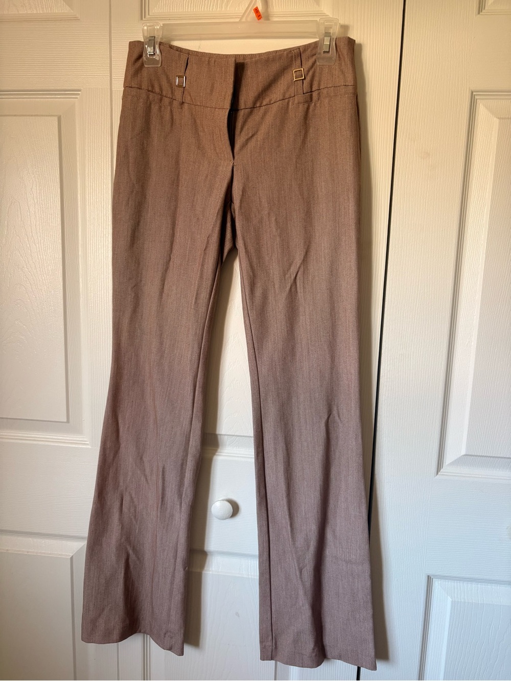 Women's Dusty Pink Dress Pants - Classic Straight Leg